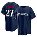 tocy M.Twins #27 Ryan Jeffers Player Navy Replica Alternate Home Stitched Jerseys