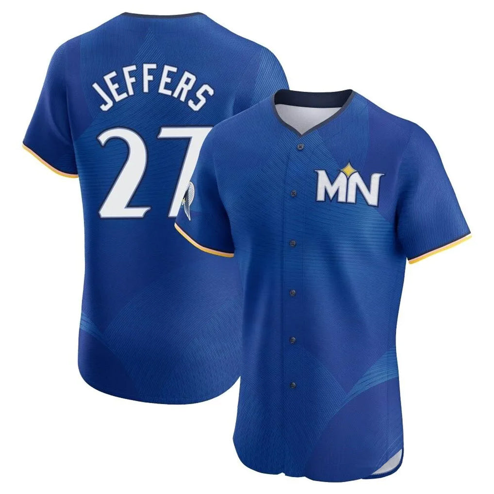 tocy M.Twins #27 Ryan Jeffers Player Royal City Connect Limited Elite Home Stitched Jerseys
