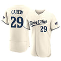 tocy M.Twins #29 Rod Carew Player Cream Home Limited Elite Stitched Jerseys