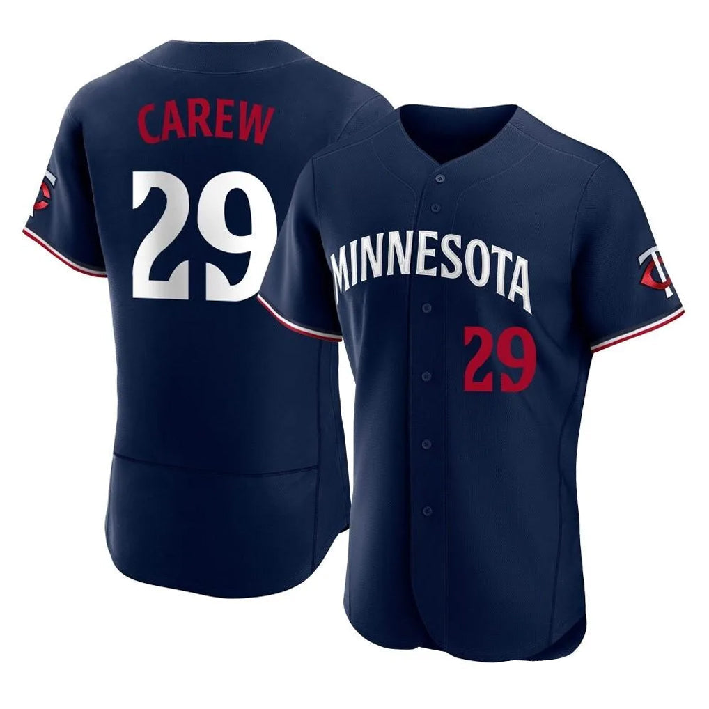 tocy M.Twins #29 Rod Carew Player Navy Replica Home Limited Elite Stitched Jerseys