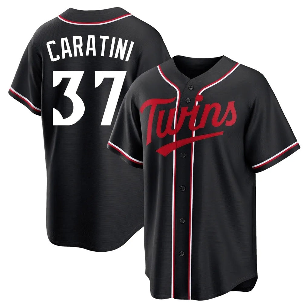 tocy M.Twins #37 Victor Caratini Player Black Fashion Out Home Limited Stitched Jerseys