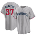 tocy M.Twins #37 Victor Caratini Player Gray Game Limited Home Stitched Jerseys