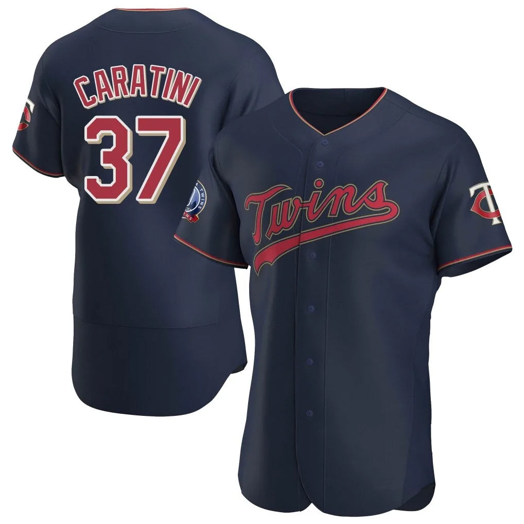 tocy M.Twins #37 Victor Caratini Player Navy 60th Home Limited Elite Stitched Jerseys