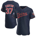 tocy M.Twins #37 Victor Caratini Player Navy 60th Home Limited Elite Stitched Jerseys