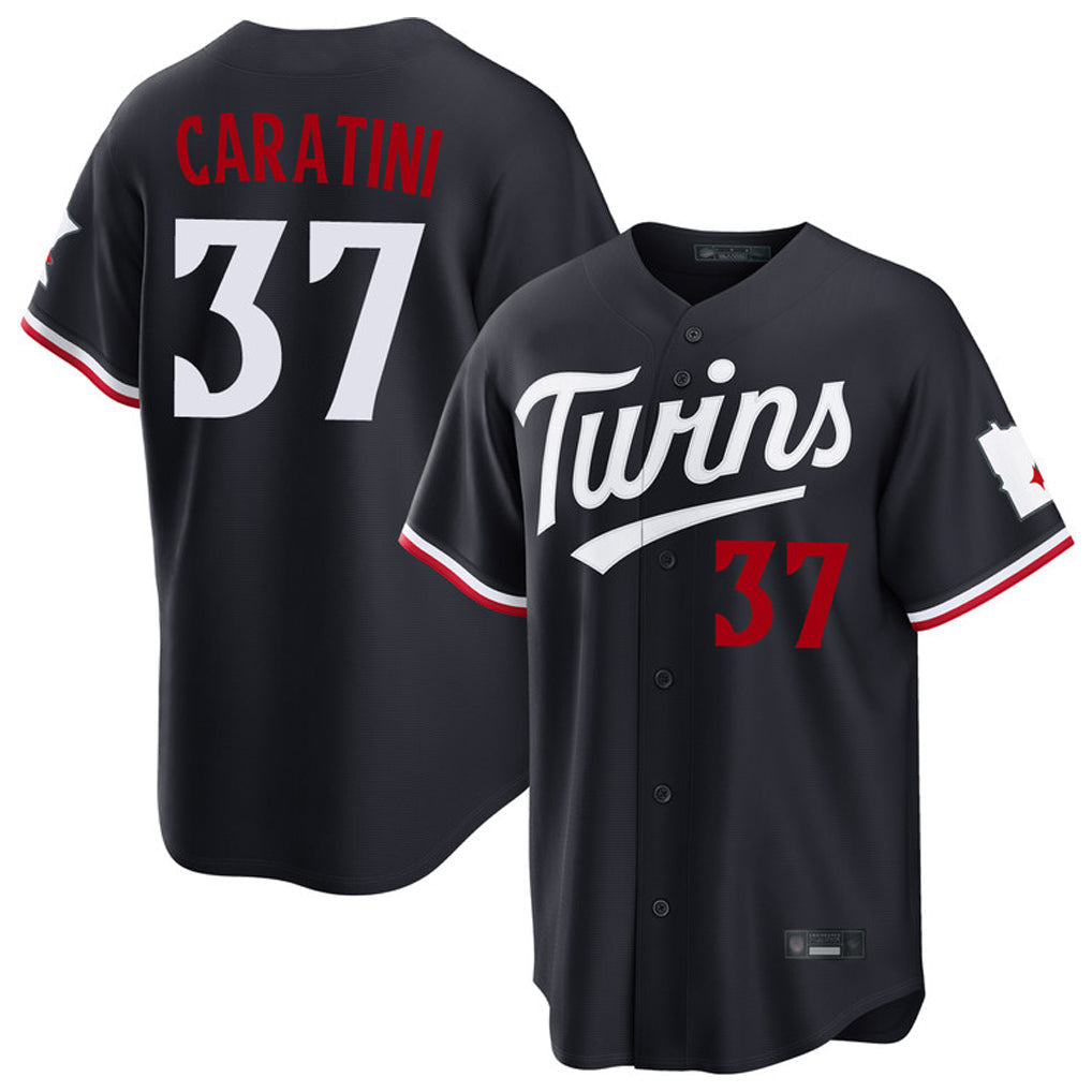 tocy M.Twins #37 Victor Caratini Player Navy Home Game Stitched Jerseys