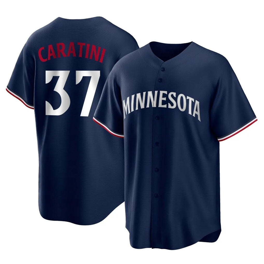 tocy M.Twins #37 Victor Caratini Player Navy Replica Alternate Home Stitched Jerseys