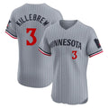 tocy M.Twins #3 Harmon Killebrew Player Gray Home Limited Elite Stitched Jerseys