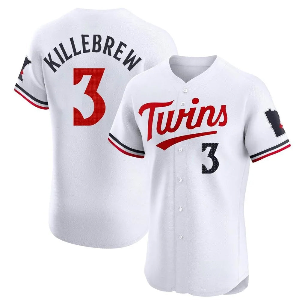 tocy M.Twins #3 Harmon Killebrew Player White Home Limited Elite Stitched Jerseys