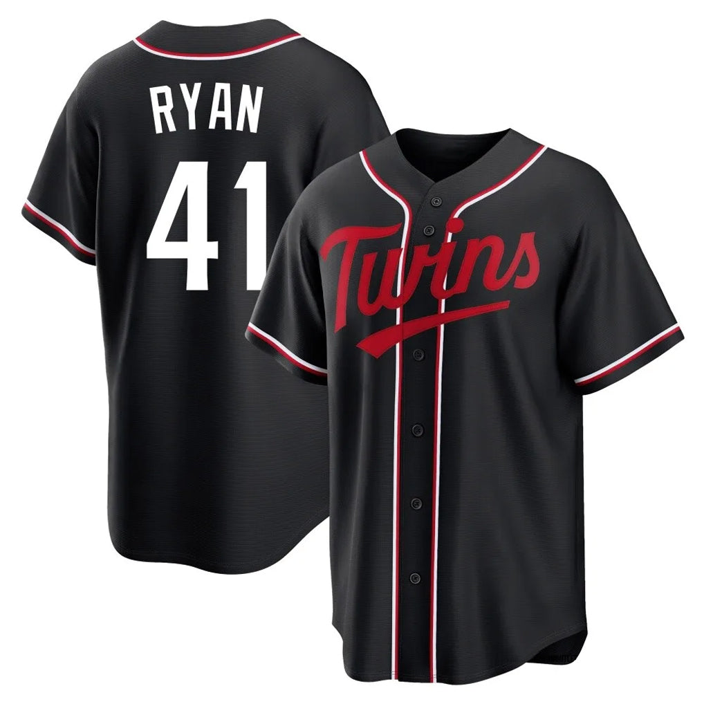 tocy M.Twins #41 Joe Ryan Player Black Fashion Out Home Limited Stitched Jerseys