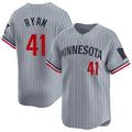 tocy M.Twins #41 Joe Ryan Player Gray Home Limited Stitched Jerseys
