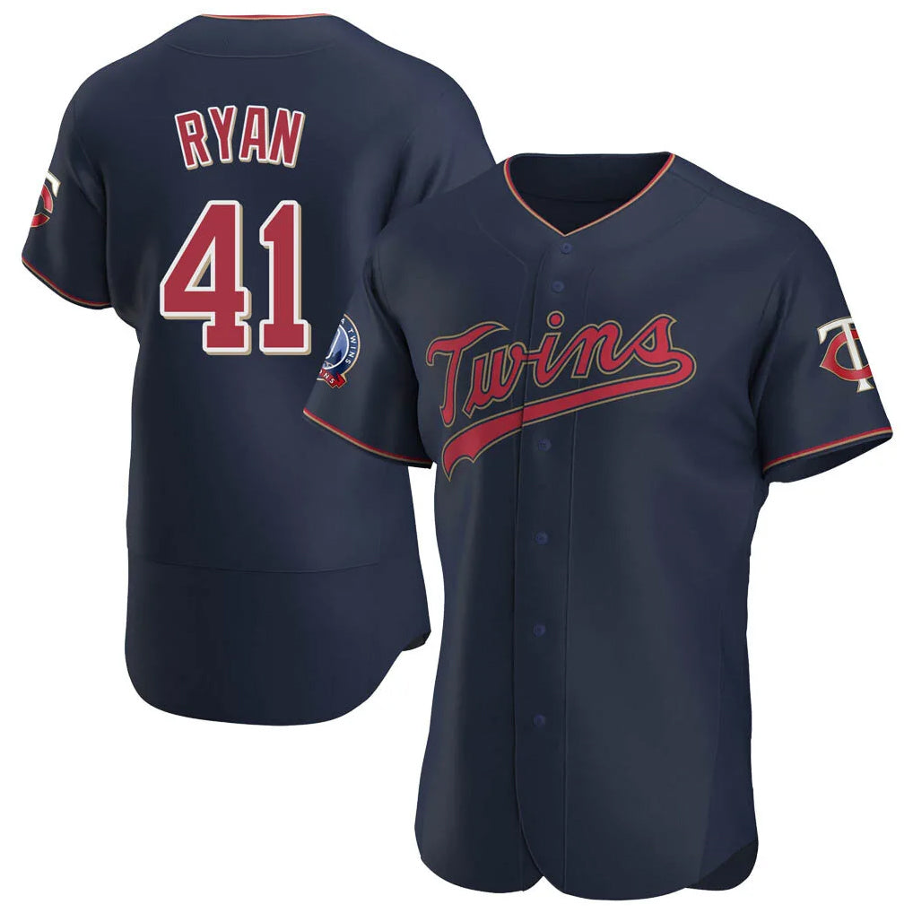 tocy M.Twins #41 Joe Ryan Player Navy 60th Home Limited Elite Stitched Jerseys