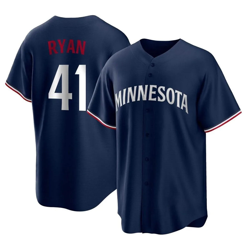 tocy M.Twins #41 Joe Ryan Player Navy Replica Alternate Home Stitched Jerseys