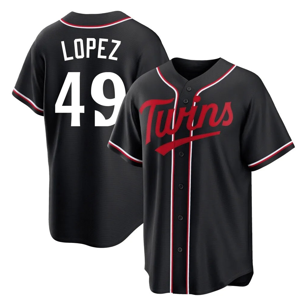 tocy M.Twins #49 Pablo Lopez Player Black Fashion Out Home Limited Stitched Jerseys