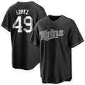 tocy M.Twins #49 Pablo Lopez Player Black Home Game Stitched Jerseys