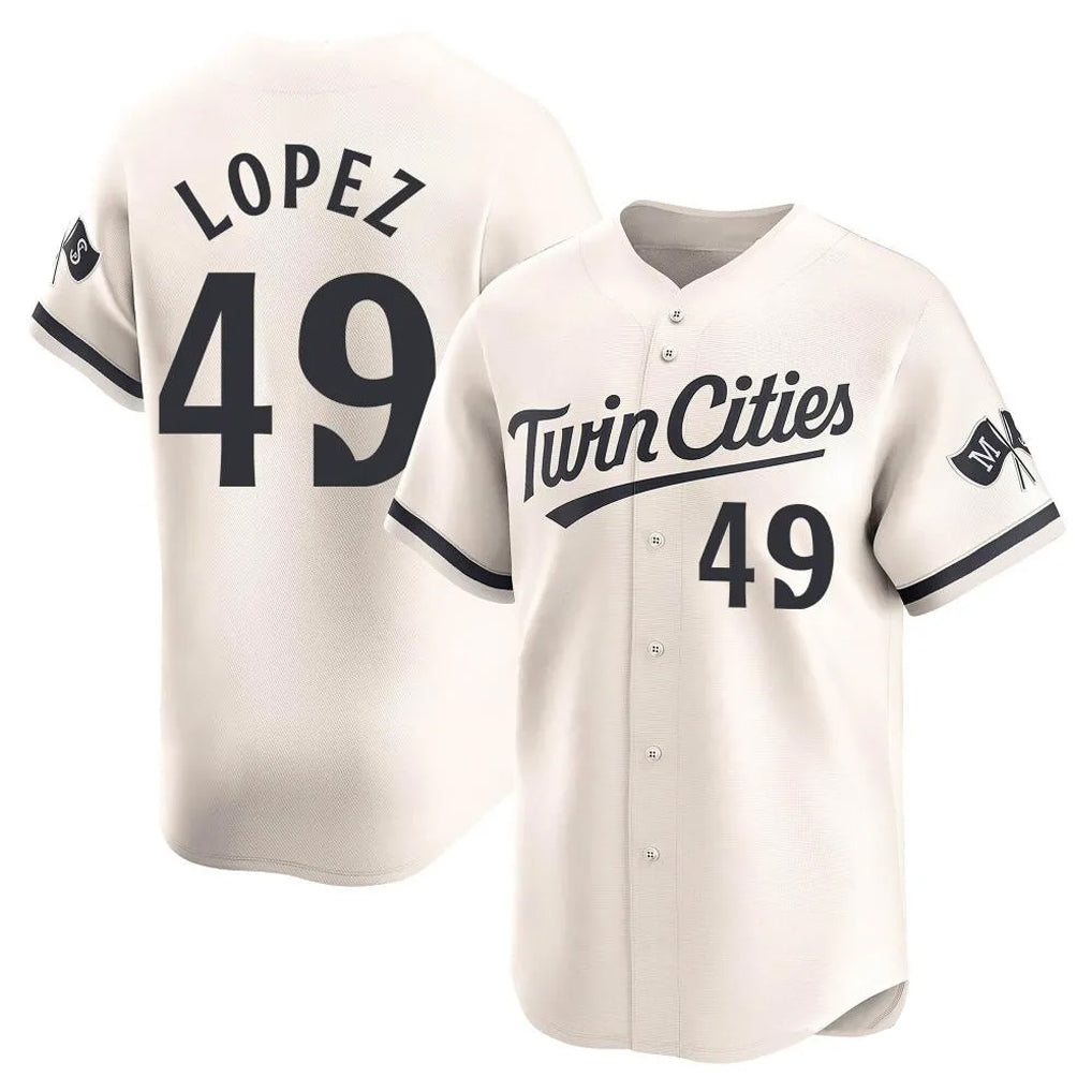 tocy M.Twins #49 Pablo Lopez Player Cream Home Limited Stitched Jerseys