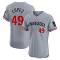 tocy M.Twins #49 Pablo Lopez Player Gray Home Limited Elite Stitched Jerseys