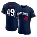 tocy M.Twins #49 Pablo Lopez Player Navy Replica Home Limited Elite Stitched Jerseys