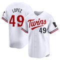 tocy M.Twins #49 Pablo Lopez Player White Home Limited Stitched Jerseys