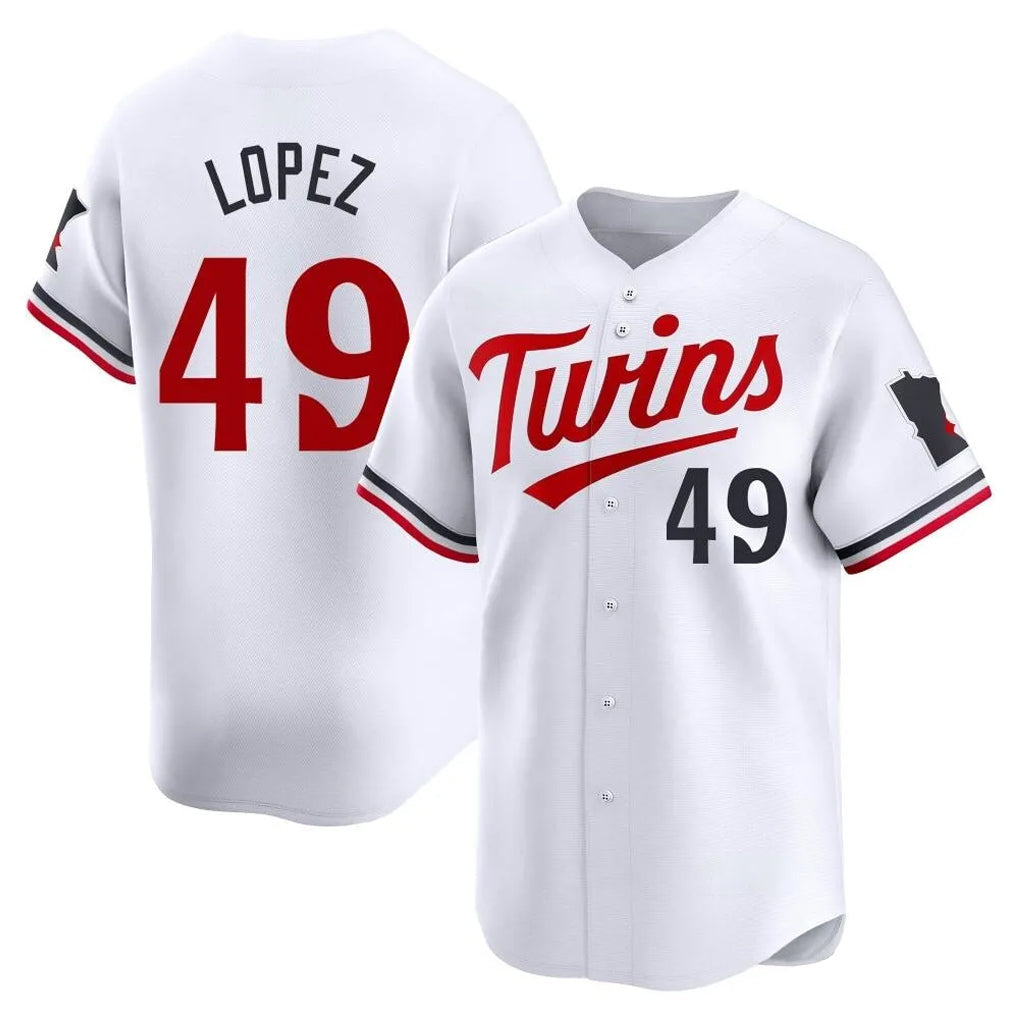 tocy M.Twins #49 Pablo Lopez Player White Home Limited Stitched Jerseys