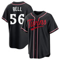 tocy M.Twins #56 Josh Bell Player Black Fashion Out Home Limited Stitched Jerseys