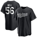 tocy M.Twins #56 Josh Bell Player Black Home Game Stitched Jerseys