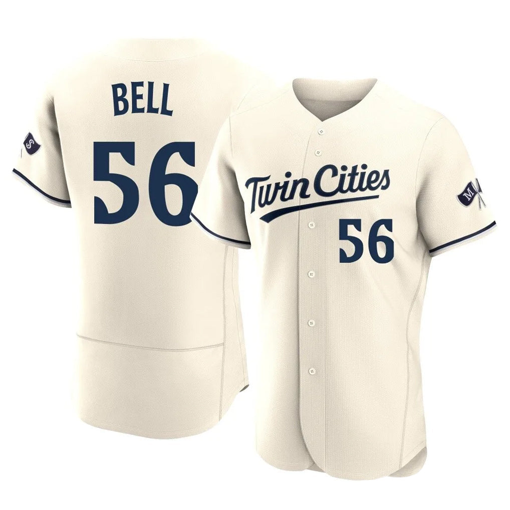 tocy M.Twins #56 Josh Bell Player Cream Home Limited Elite Stitched Jerseys