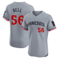 tocy M.Twins #56 Josh Bell Player Gray Home Limited Elite Stitched Jerseys