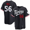 tocy M.Twins #56 Josh Bell Player Navy Home Game Stitched Jerseys
