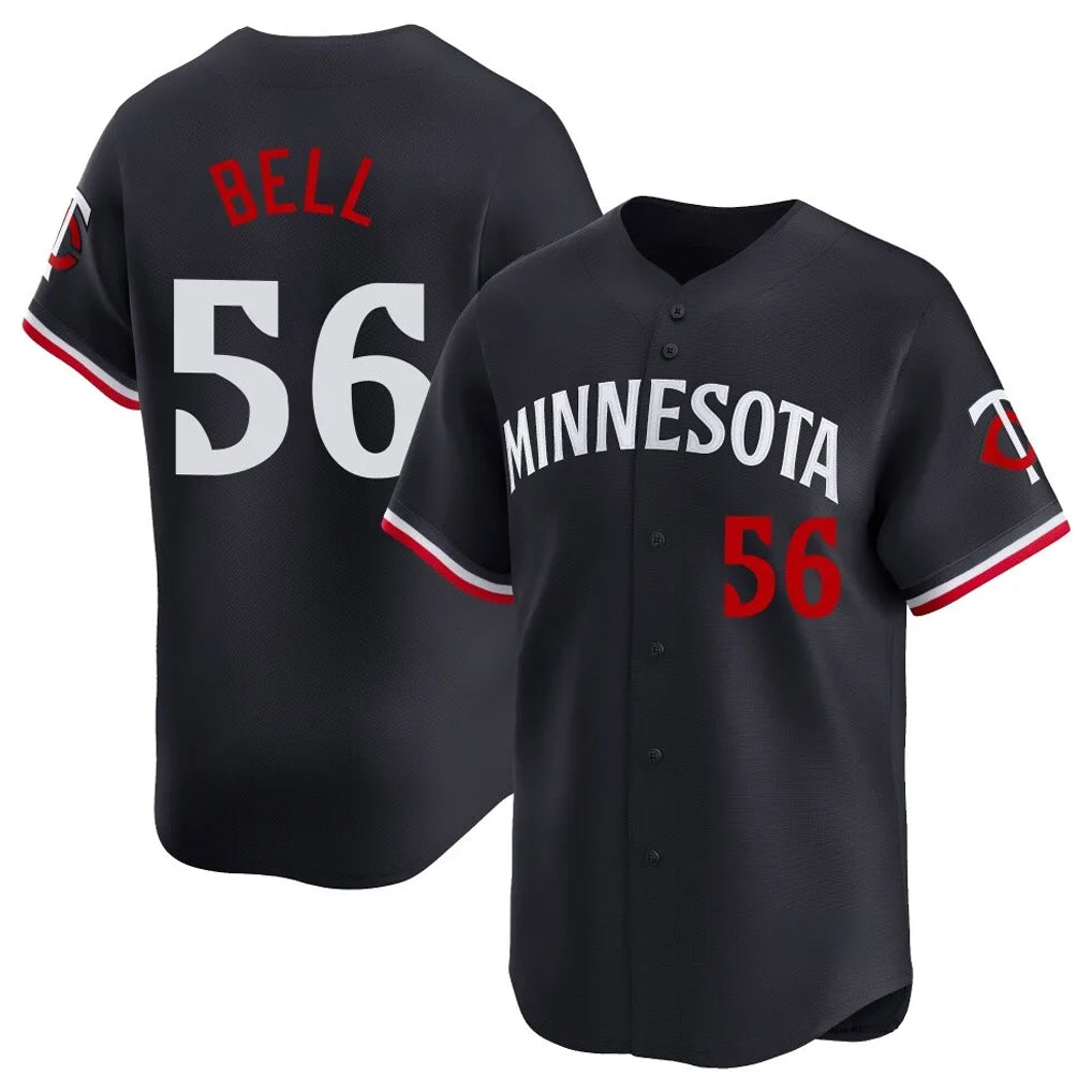 tocy M.Twins #56 Josh Bell Player Navy Home Limited Stitched Jerseys