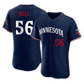 tocy M.Twins #56 Josh Bell Player Navy Replica Home Limited Elite Stitched Jerseys