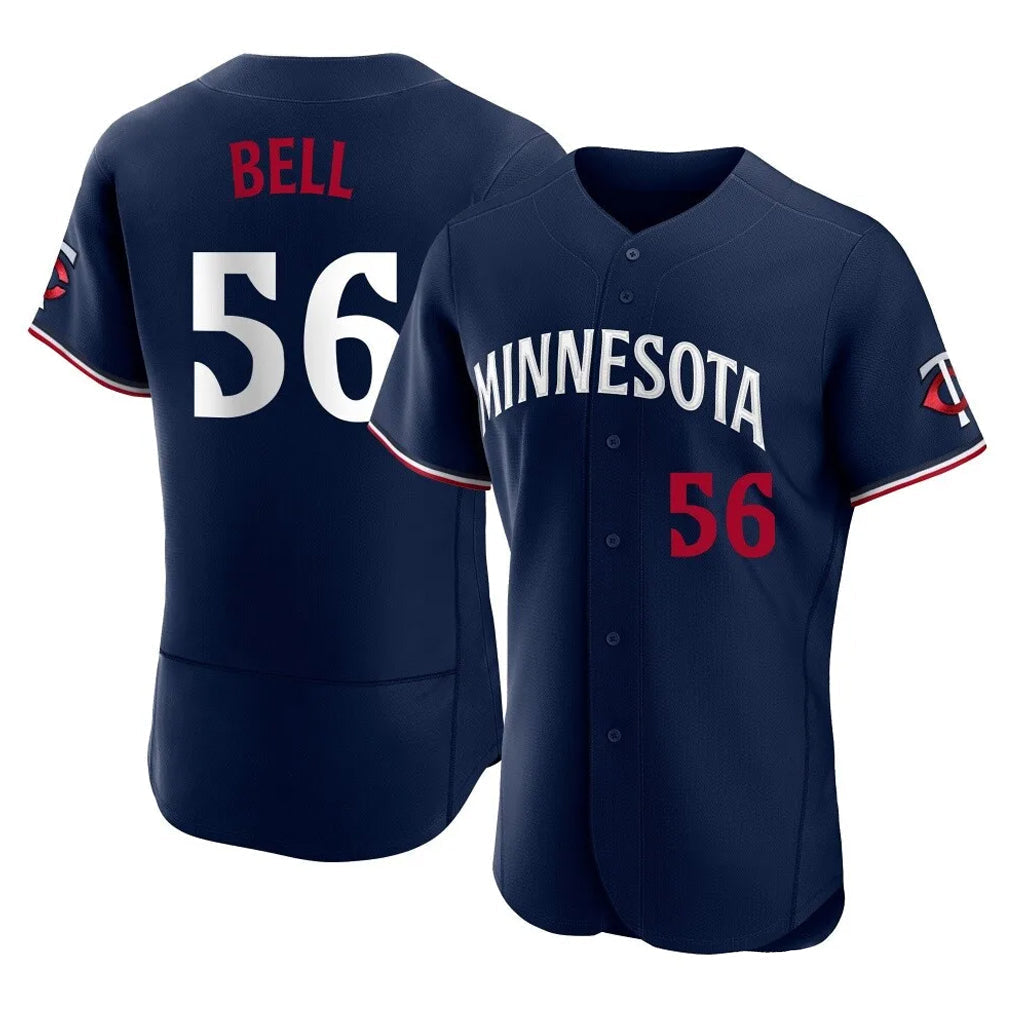 tocy M.Twins #56 Josh Bell Player Navy Replica Home Limited Elite Stitched Jerseys