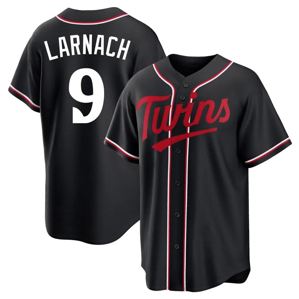 tocy M.Twins #9 Trevor Larnach Player Black Fashion Out Home Limited Stitched Jerseys