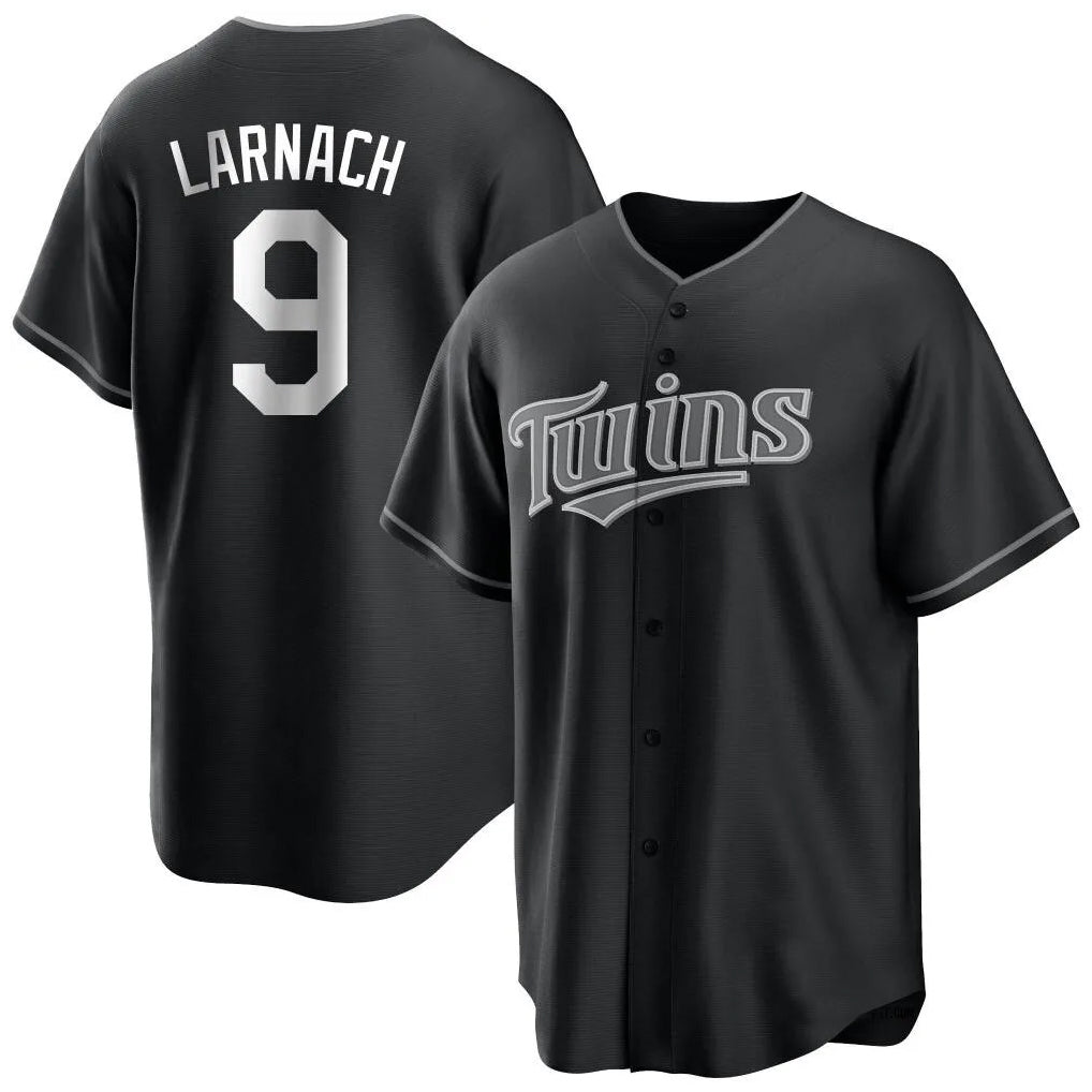 tocy M.Twins #9 Trevor Larnach Player Black Home Game Stitched Jerseys