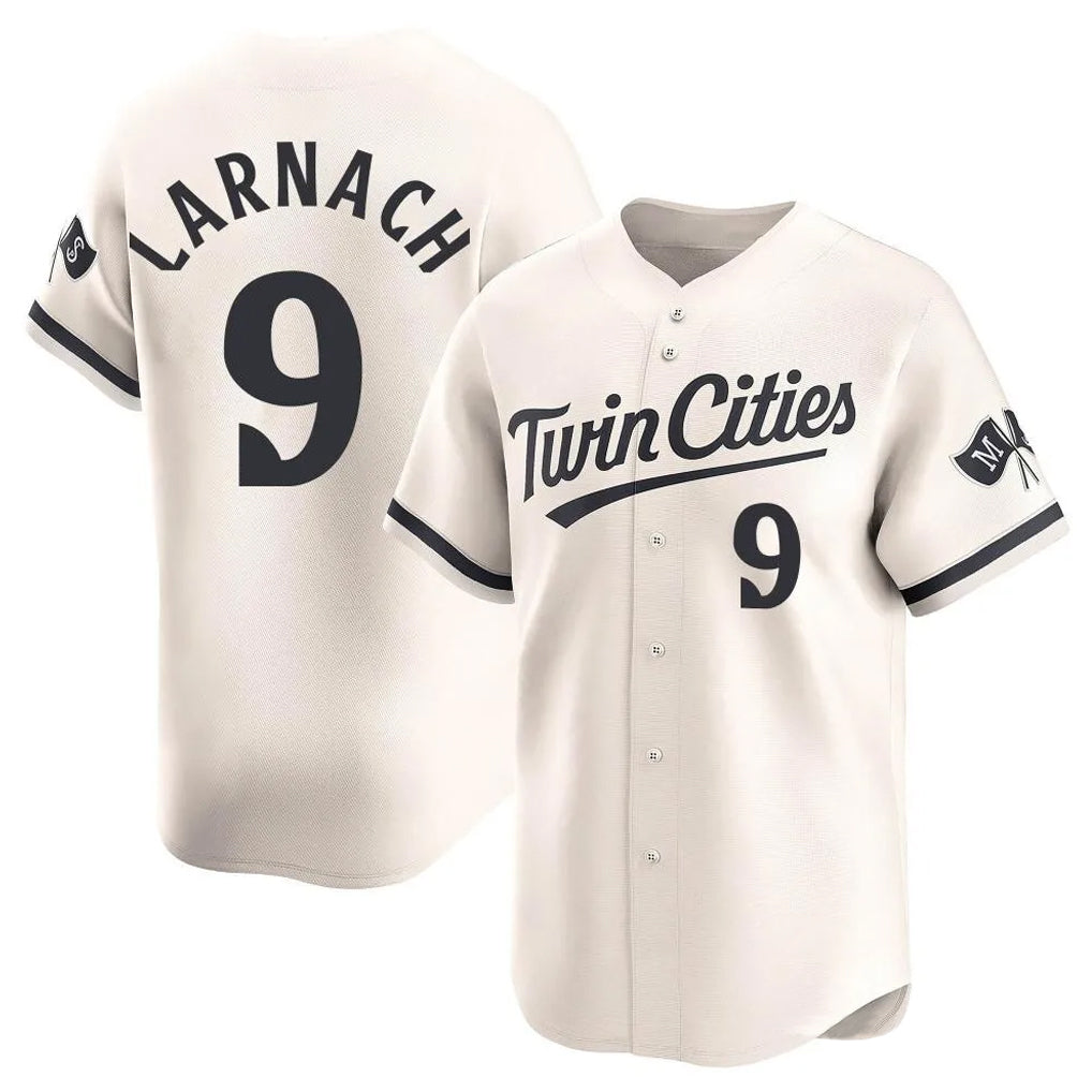 tocy M.Twins #9 Trevor Larnach Player Cream Home Limited Stitched Jerseys