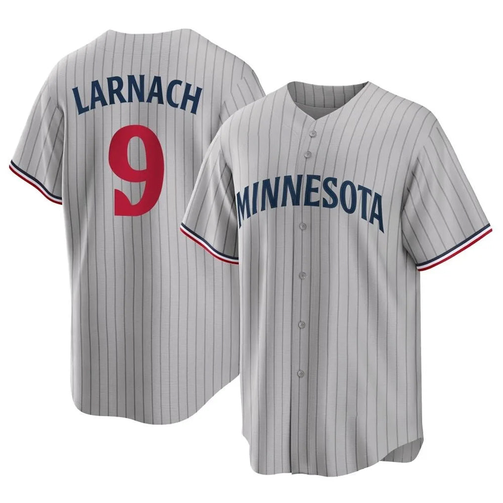 tocy M.Twins #9 Trevor Larnach Player Gray Game Limited Home Stitched Jerseys