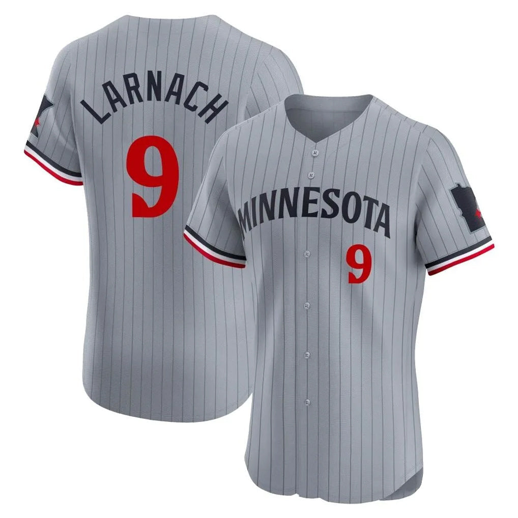 tocy M.Twins #9 Trevor Larnach Player Gray Home Limited Elite Stitched Jerseys