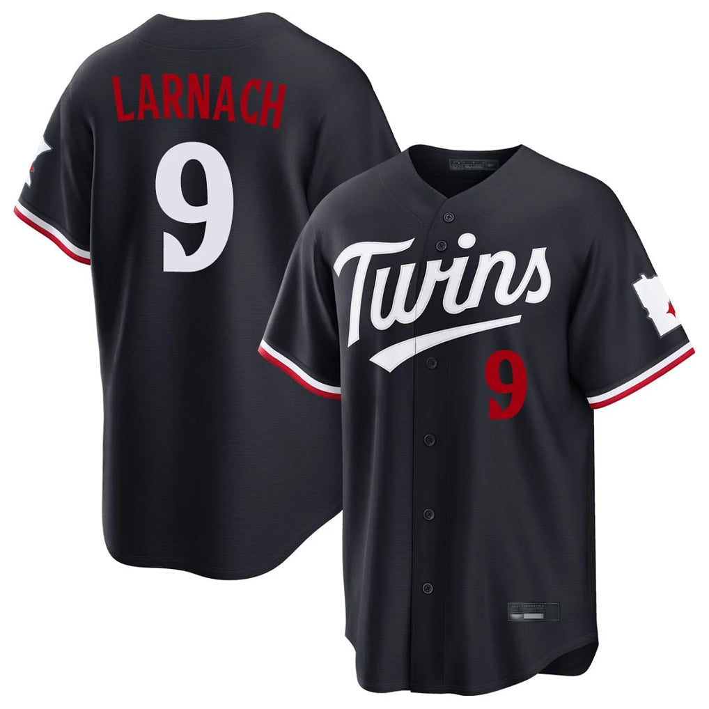 tocy M.Twins #9 Trevor Larnach Player Navy Home Game Stitched Jerseys