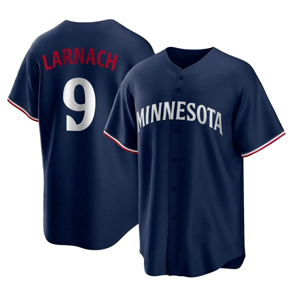 tocy M.Twins #9 Trevor Larnach Player Navy Replica Alternate Home Stitched Jerseys