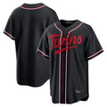 tocy Minnesota Twins Blank Player Black Fashion Out Home Limited Stitched Jerseys