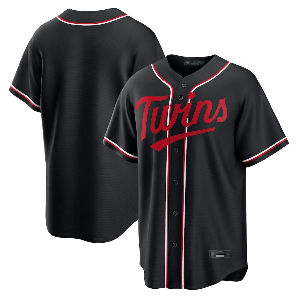 tocy Minnesota Twins Blank Player Black Fashion Out Home Limited Stitched Jerseys
