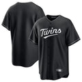 tocy Minnesota Twins Blank Player Black Home Game Stitched Jerseys