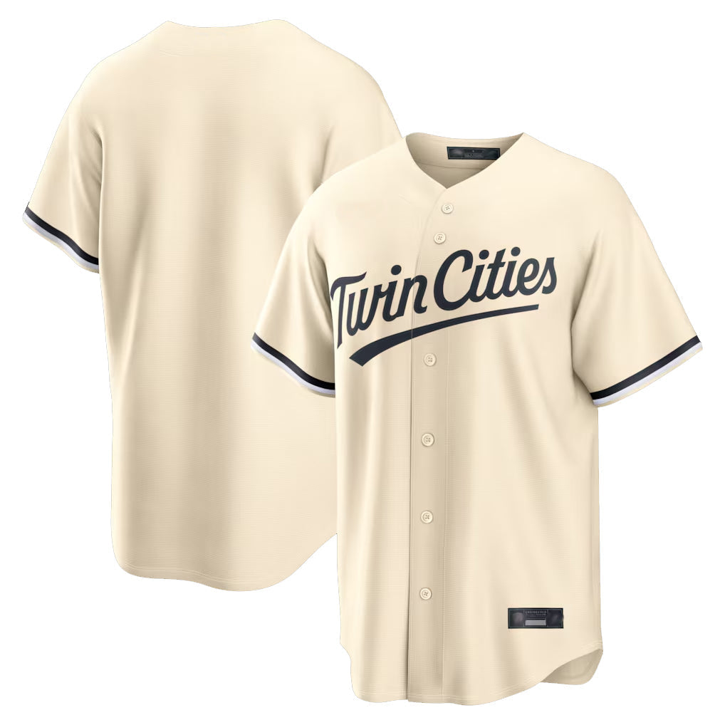 tocy Minnesota Twins Blank Player Cream Game Limited Home Stitched Jerseys