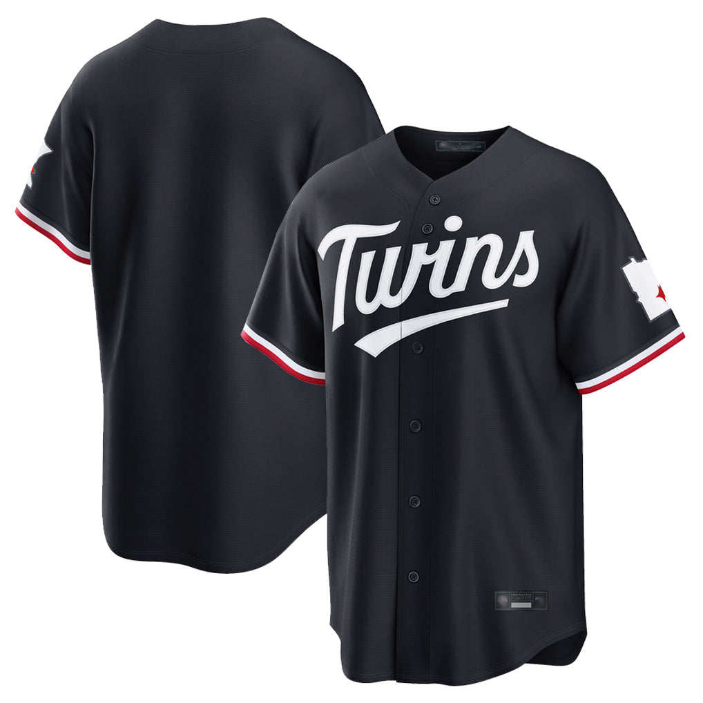 tocy Minnesota Twins Blank Player Navy Home Game Stitched Jerseys