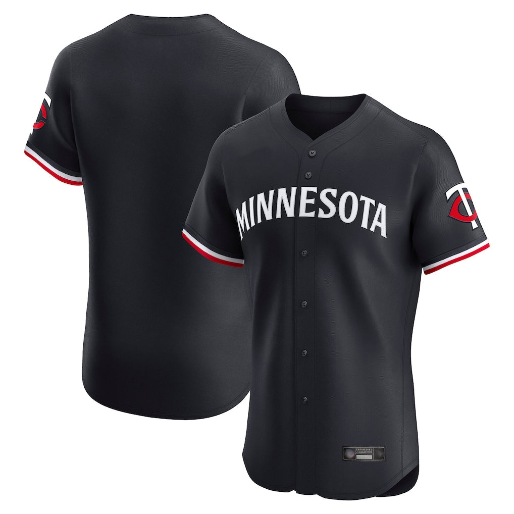 tocy Minnesota Twins Blank Player Navy Home Limited Elite Stitched Jerseys