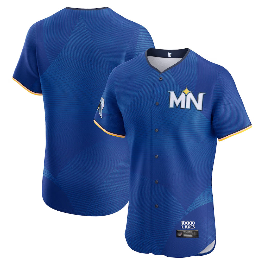 tocy Minnesota Twins Blank Player Royal City Connect Limited Elite Home Stitched Jerseys