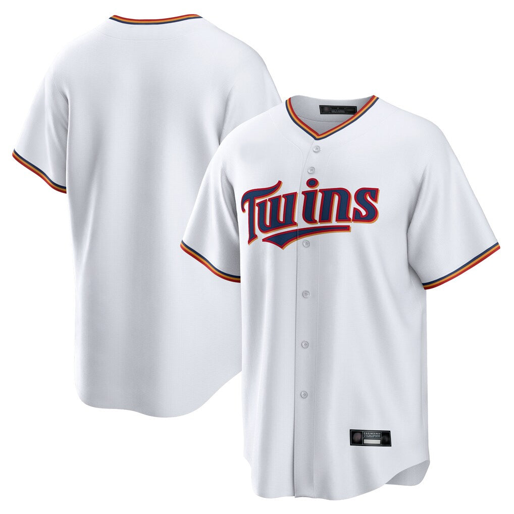 tocy Minnesota Twins Blank Player White Game Home Stitched Jerseys