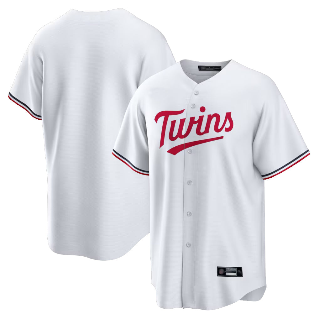 tocy Minnesota Twins Blank Player White Home Game Stitched Jerseys