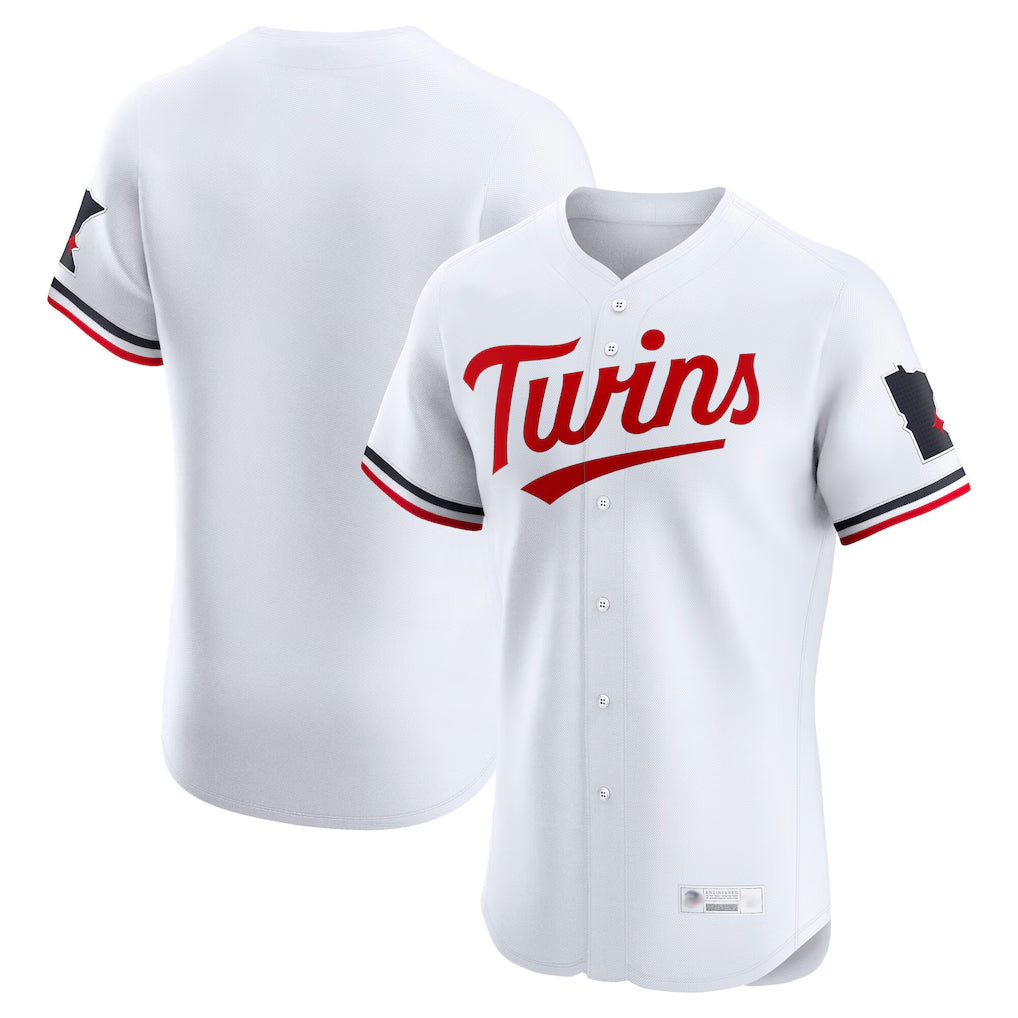 tocy Minnesota Twins Blank Player White Home Limited Elite Stitched Jerseys