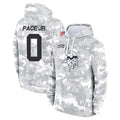 Tocy MN.Vikings #0 Ivan Pace Jr. Player Arctic Camo Salute to Service Pullover Hoodies Limited Game Stitched Jerseys