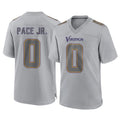 Tocy MN.Vikings #0 Ivan Pace Jr. Player Gray Atmosphere Fashion Home Game Stitched Jerseys
